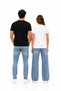 Tom and Jerry Printed Lover's T-Shirt White Unisex Oversize Couple Combination Cotton Short Sleeve - 2