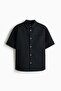 Loose Fit Short-sleeved seersucker shirt - 6