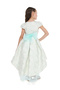 Girls Jacquard Mesh Insert Festive Dress - 4