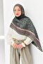 Tencel Monare Shawl Coral Dark Green