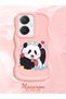 Vivo Y27 Compatible Case Camera Protector Pink Silicone Couple Phone Case Panda Pattern - 2