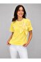 Women's Crew Neck Short Sleeve Floral Accessory Tshirt - 2