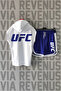 Ufc Front and Back Printed Zero Sleeve Hooded Sports Tshirt and Custom Jersey Fabric Sports Shorts