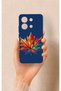 Redmi Note 13 4g Compatible Colorful Leaf Pattern Silicone Case