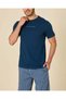 Men Blue T-Shirt With Shorts Pyjama Set - 4