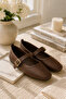 Buckle-Fastened Mary Jane Babet Brown - 2