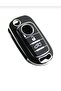 Fiat Doblo Ducato Fiorino Punto 500L Bravo Key Case Cover Black Silver - 2