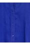 Lcw Vision Indigo Oversize 100% Linen Women's Shirt - 6