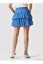 Vizyon New Season Patterned Mini Skirt with Elastic Waist - 4