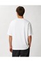 White Oversize Western Cowboy Horse Printed 100% Cotton T-Shirt - 2