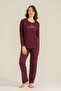 Women's Just Close Your Eyes Purple Long Sleeve Pajama Set Ar3774-S-V1