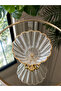Premium Patented Glass Serving Bowl with Gold Legs |   Cake, Breakfast and Treat Presentation Plate/Bowl - 2