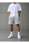 2-Piece Shorts for Men (Black-Grey) Summer Wide Fit Oversize Washable Fabric Anti-Sweat - 4