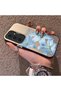 Samsung Galaxy S24 Plus Compatible Silicone Edge Hard Back Case Couple Phone Case with Floral Pattern - 2