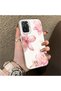 Poco M5S Compatible Silicone Edge Hard Back Case Couple Phone Case with Floral Pattern - 3