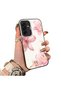Samsung Galaxy A26 Compatible Silicone Edge Hard Back Case Couple Phone Case with Floral Pattern
