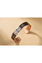 Copper Triangle Geometric Pattern Adjustable Clamp Bracelet - 5