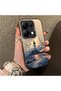 Poco M6 Pro 4g Compatible Silicone Edge Hard Back Case Couple Phone Case Tower Pattern - 3