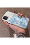 iPhone 11 Compatible Silicone Edge Hard Back Case Couple Phone Case with Floral Pattern - 2