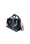 Women's Navy Blue Soft Faux Leather Hand and Shoulder Bag - 5
