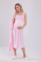 New Season Powder Lace Summer Special Design 100% Cotton Maternity Nightgown - 2