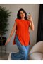 Women's Crew Neck Open-Side Lace-Up Oversize Knit Sweater - 6