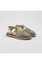 Women's Genuine Leather Perforated Sandals