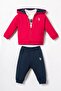 Baby Boy Embroidered Red Cardigan Set Usb3191-C-V2
