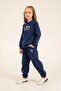 Girl's Printed Navy Blue Long Sleeve Tracksuit Set Us2716-C-V2 - 2