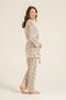 Women's Brown Embroidered Dressing Gown Set Pc9277-S-V1 - 4
