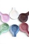 Handmade Lilac Ceramic Spoon Holder, Flower Patterned Spoon Rest, Modern Kitchen Spoon Rest 24X12 cm - 3