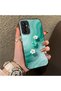 Samsung Galaxy F23 Compatible Silicone Edge Hard Back Case Couple Phone Case with Floral Pattern - 3