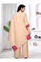 Beige Embroidered Kurta Set - NJF8522 | Beige - 4