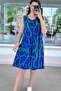 Zero Sleeve Button Detail Viscose Dress 6Y321 - 3