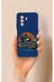 Huawei Nova Y70 Compatible Moto Rider Patterned Silicone Case