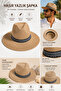Unisex Hat Summer Hat Sea Hat Beach Hat Sunshade Premium Föter Hat Straw Hat Straw