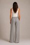 Women's Tie-Waist Wide-Leg Trousers - Gray - 3