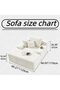 Sofa, Durable Lightweight Ready Filled Lounge Chair with Soft Corduroy Fabric, Extra-Wide Seat, Supportive Backrest & Pillows for Living Room, Bedroom, Reading Nook, Adults & Teens - 8