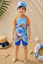 New Season Cute Character Printed Uv Protection Bonded Quick Dry Boys' Jumpsuit Swimsuit - 2