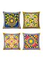 Boho Lemons Patterned Set of 4 Throw Pillow Covers - 3