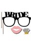 16-Piece Bachelorette Themed Speech Balloons Henna Night Wedding Bride to Be Photo Shoot Hand Banner Bachelorette Set - Bride to Be - Almost Mrs - Bride's Team - Cheers to Bride - 7