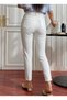 High Waist Mom Boyfriend Women's Jeans L Comfortable Fit L Denim L White - 2
