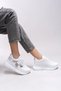 Mdl White Skin Lace-Up Women's Sports Shoes - 3