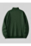 Men's Standing Collar Zippered Printed Oversized Sweatshirt - 2