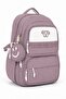 4-Piece Satin Fabric Waterproof Primary School Bag Set with Lunch Bag, Pen Holder and Accessory Bag - 6