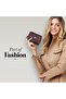 Genuine Leather Ladies Wallet | LW5003_VRN, Antique Brown, Modern - 6