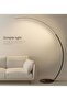 Modern LED Arc Floor Lamp with Triple Light Design, Sleek Curved Frame, Soft Ambient Illumination - 3