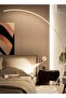 LED ARC Floor Lamp White for Modern Community, Nordic Style - 2