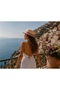Women's Summer Stripe Detailed Boater Straw Hat - 5
