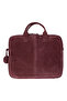 Burgundy Still Genuine Suede Leather 13-14 Inch Macbook/Laptop Bag - 6
